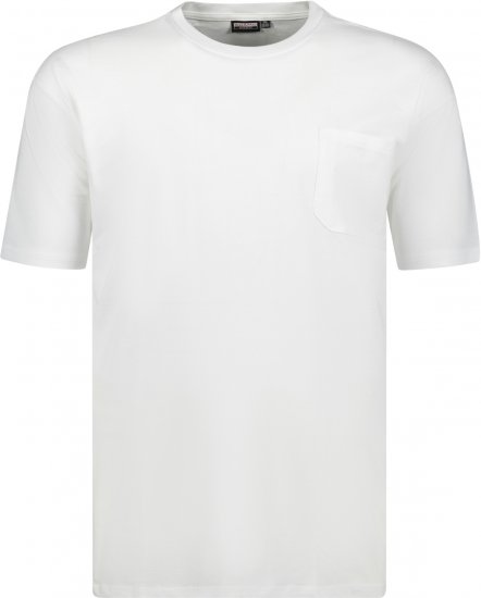 Adamo Kody Regular fit T-shirt with Pocket White - T-krekli - T-krekli - 2XL-14XL