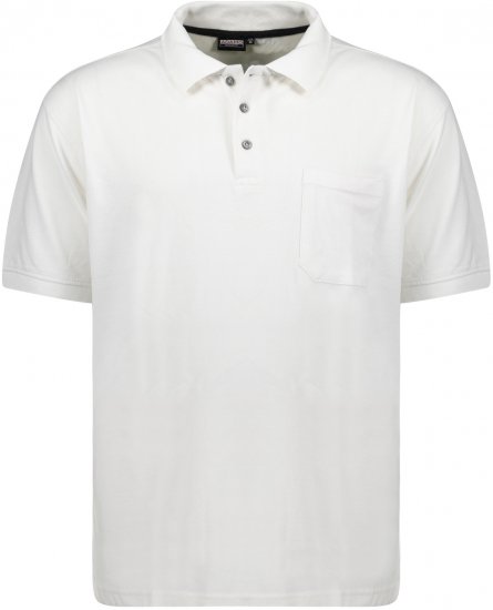 Adamo Klaas Regular fit Polo Shirt with Pocket White - Polo krekli - Polo krekli - 2XL-8XL