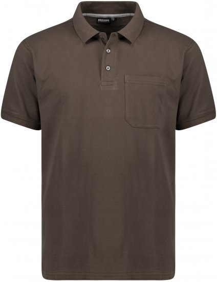 Adamo Klaas Regular fit Polo Shirt with Pocket Braun - Polo krekli - Polo krekli - 2XL-8XL