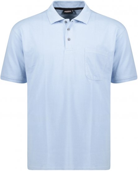 Adamo Klaas Regular fit Polo Shirt with Pocket Light Blue - Polo krekli - Polo krekli - 2XL-8XL
