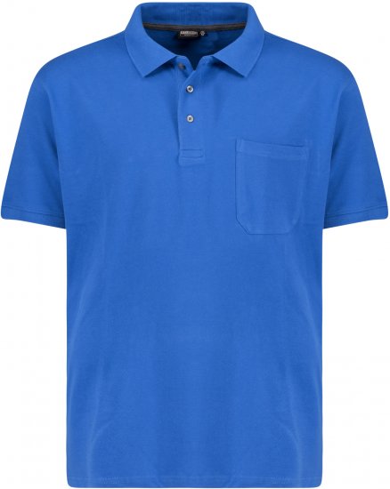 Adamo Klaas Regular fit Polo Shirt with Pocket Azur Blue - Polo krekli - Polo krekli - 2XL-8XL