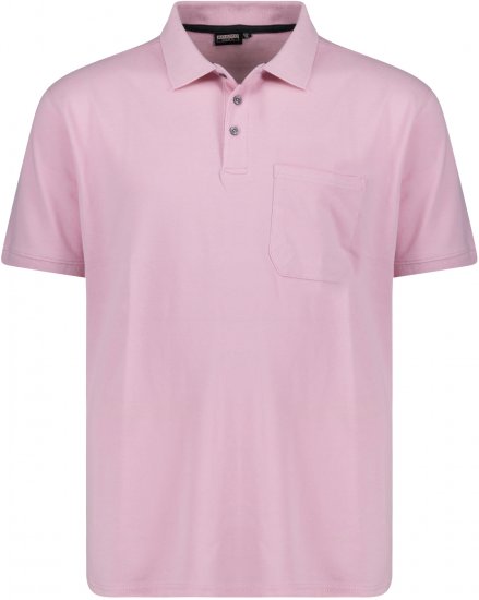 Adamo Klaas Regular fit Polo Shirt with Pocket Pink - Polo krekli - Polo krekli - 2XL-8XL