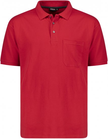 Adamo Klaas Regular fit Polo Shirt with Pocket Red - Polo krekli - Polo krekli - 2XL-8XL