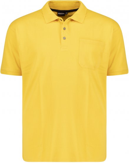Adamo Klaas Regular fit Polo Shirt with Pocket Yellow - Polo krekli - Polo krekli - 2XL-8XL