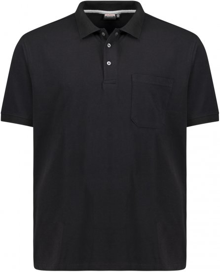 Adamo Klaas Regular fit Polo Shirt with Pocket Black - Polo krekli - Polo krekli - 2XL-8XL