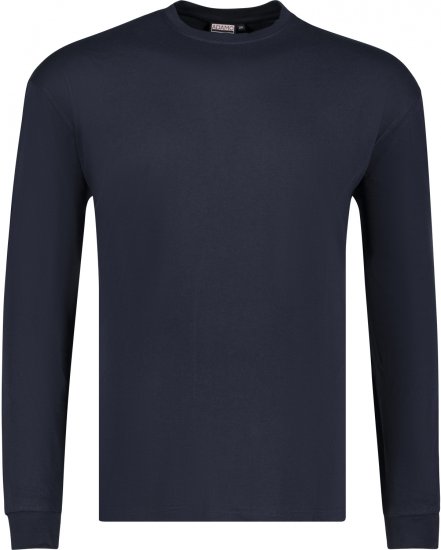 Adamo Floyd Comfort fit Long sleeve T-shirt Navy - T-krekli - T-krekli - 2XL-14XL