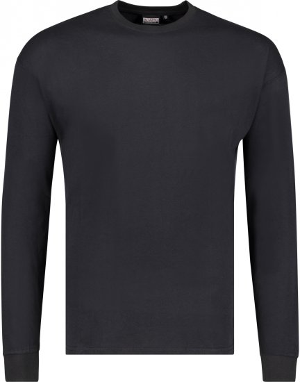 Adamo Floyd Comfort fit Long sleeve T-shirt Black - T-krekli - T-krekli - 2XL-14XL