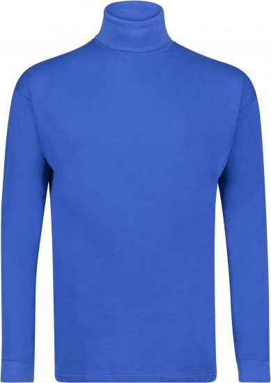 Adamo Fabio Comfort fit Turtleneck Long sleeve T-shirt Royal blue - T-krekli - T-krekli - 2XL-14XL