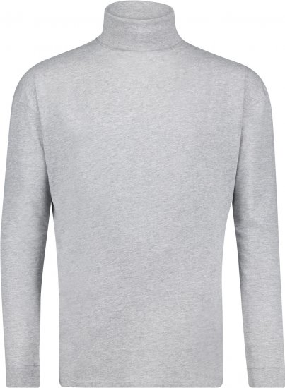 Adamo Fabio Comfort fit Turtleneck Long sleeve T-shirt Grey - T-krekli - T-krekli - 2XL-14XL