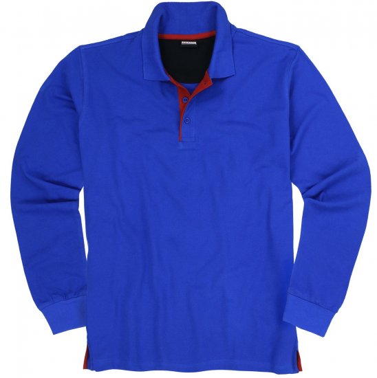 Adamo Peter Comfort fit Long sleeve Polo Blue - Polo krekli - Polo krekli - 2XL-8XL