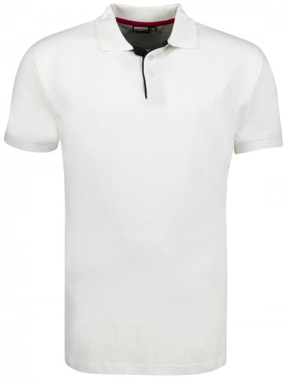 Adamo Pablo Comfort fit Polo Shirt White - Polo krekli - Polo krekli - 2XL-8XL