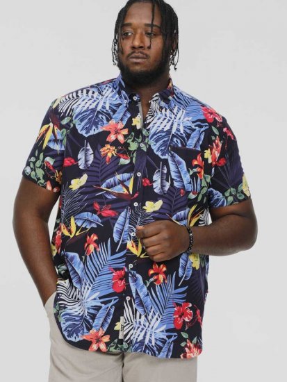 D555 TOBY Multi Colour Hawaiian AO Print Shirt - Krekli - Krekli - 2XL-8XL