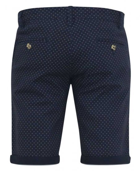D555 DUDLEY AO Printed Stretch Chino Shorts Navy - Šorti - Šorti - W40-W60