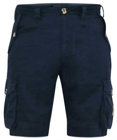 D555 RODNEY Cotton Cargo Shorts Navy - Šorti - Šorti - W40-W60