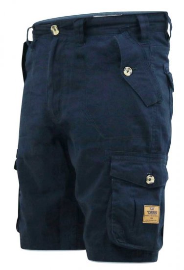 D555 RODNEY Cotton Cargo Shorts Navy - Šorti - Šorti - W40-W60