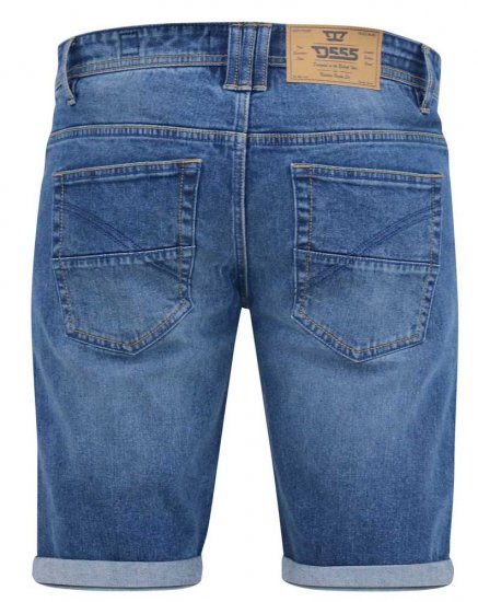 D555 JONES Stretch Denim Shorts Blue Stonewash - Šorti - Šorti - W40-W60