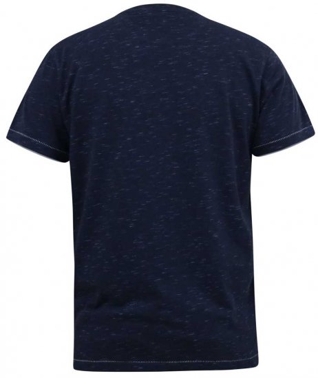 D555 DENNIS Official AC/DC Printed Crew Neck T-Shirt Navy Reno - T-krekli - T-krekli - 2XL-14XL