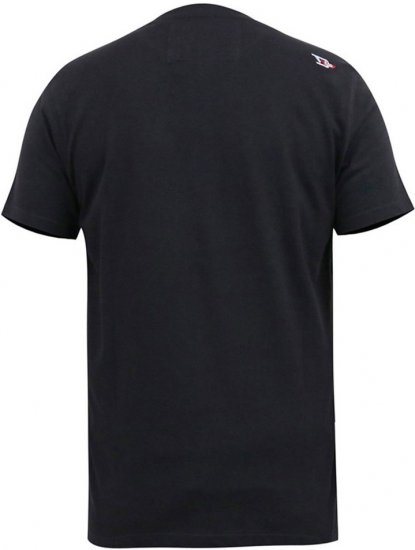 D555 EDWALTON NYCTY Camo Printed Crew Neck T-Shirt Washed Black - T-krekli - T-krekli - 2XL-14XL