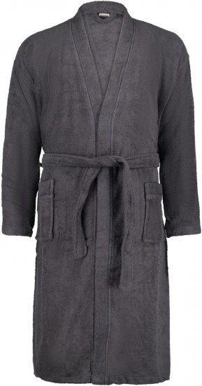 Adamo Joey Bathrobe Charcoal - Apakšveļa un peldšorti - Apakšveļa - 2XL-8XL