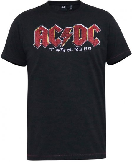 D555 JAILBREAK Official Ac/Dc Printed T-Shirt With Front And Back Print - Black - T-krekli - T-krekli - 2XL-14XL