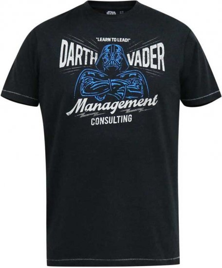 D555 SOLO Official Star Wars Management Consulting Printed T-Shirt Black Reno - T-krekli - T-krekli - 2XL-14XL