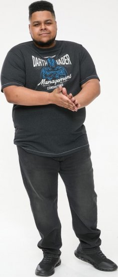 D555 SOLO Official Star Wars Management Consulting Printed T-Shirt Black Reno - T-krekli - T-krekli - 2XL-14XL