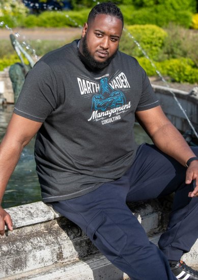 D555 SOLO Official Star Wars Management Consulting Printed T-Shirt Black Reno - T-krekli - T-krekli - 2XL-14XL