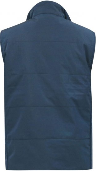 D555 FELIPE Zip Through Padded Gilet With Contrast Colour Lining And Rubber Badge Navy - Jakas & Lietus apģērbs - Jakas - 2XL-12XL