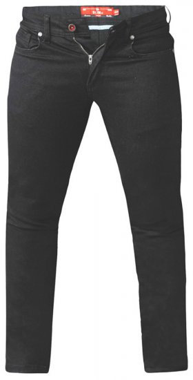 D555 Claude Stretch Jeans Black TALL SIZES - VĪRIEŠU APĢĒRBS MT-6XLT - Apģērbs gariem vīriešiem