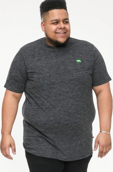 D555 ORSTON Reno Fabric Crew Neck T-Shirt With Chest Embroidery Black Reno - T-krekli - T-krekli - 2XL-14XL