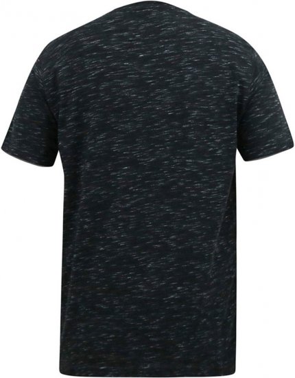 D555 ORSTON Reno Fabric Crew Neck T-Shirt With Chest Embroidery Black Reno - T-krekli - T-krekli - 2XL-14XL