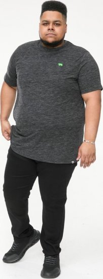 D555 ORSTON Reno Fabric Crew Neck T-Shirt With Chest Embroidery Black Reno - T-krekli - T-krekli - 2XL-14XL