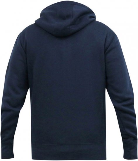 D555 GABRIEL Couture Zip Through Hoody With Reversible Zips Navy - Džemperi un džemperi ar kapuci - Džemperi - 2XL-14XL