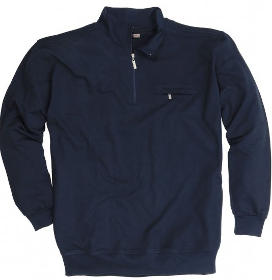 Adamo Athen Sweatshirt Half Zipper Navy - Džemperi un džemperi ar kapuci - Džemperi - 2XL-14XL