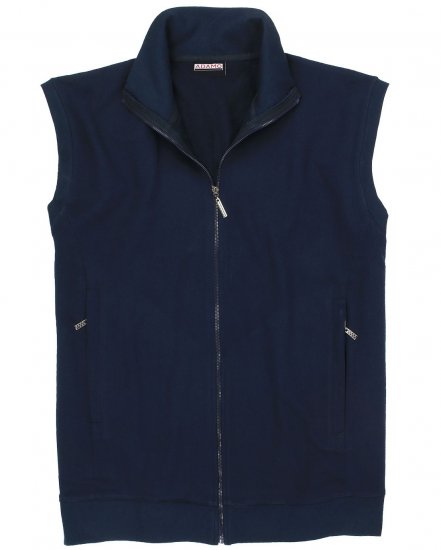 Adamo Athen Sweatvest Full Zipper Navy - Džemperi un džemperi ar kapuci - Džemperi - 2XL-14XL