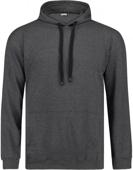 Adamo Athen Hoodie without Zipper Charocal - Džemperi un džemperi ar kapuci - Džemperi - 2XL-14XL