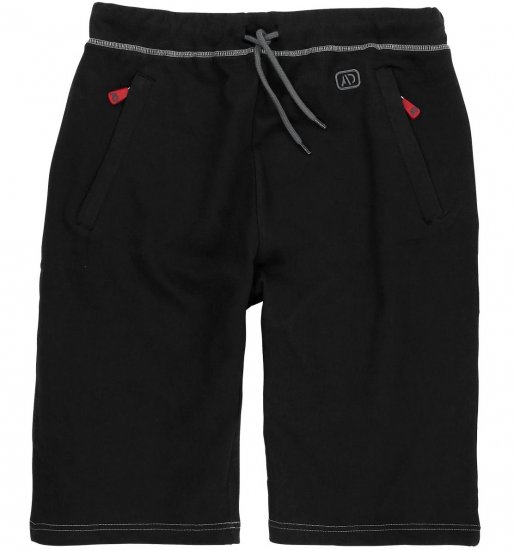 Adamo Moritz Sweatshorts Black - Sporta bikses un šorti - Sporta bikses un Sporta šorti - 2XL-12XL