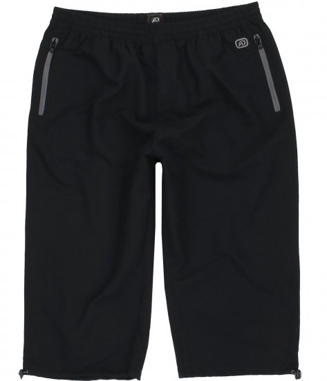 Adamo Oskar Capri Shorts Black - Sporta bikses un šorti - Sporta bikses un Sporta šorti - 2XL-12XL