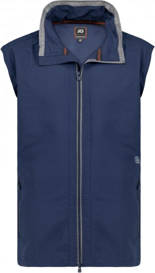 Adamo Orlando Fitness Vest Full Zipper Navy - Sporta apģērbs & outdoor - Liela izmēra sporta apģērbi vīriešiem