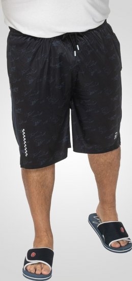 D555 Woking Dry Wear Fully Elasticated Polyester Shorts Navy - Sporta apģērbs & outdoor - Liela izmēra sporta apģērbi vīriešiem