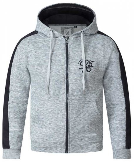 D555 Ronnie Full zip Hoodie - Džemperi un džemperi ar kapuci - Džemperi - 2XL-14XL