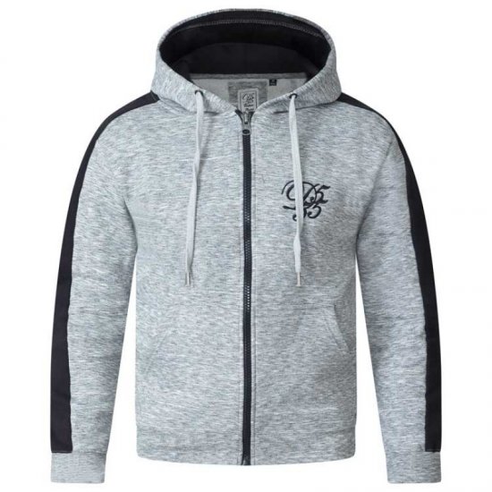D555 Ronnie Full zip Hoodie - Džemperi un džemperi ar kapuci - Džemperi - 2XL-14XL