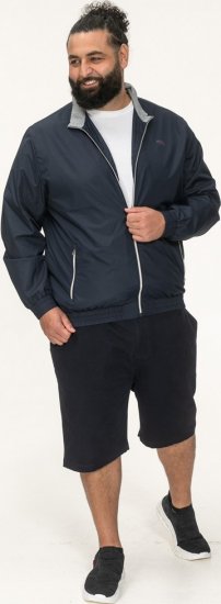 D555 Ealing Lightweight Zip Through Jacket With Zip Pockets Navy - Jakas & Lietus apģērbs - Jakas - 2XL-12XL