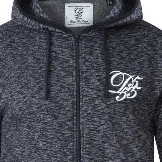 D555 Bennie Full zip Hoodie - Džemperi un džemperi ar kapuci - Džemperi - 2XL-14XL