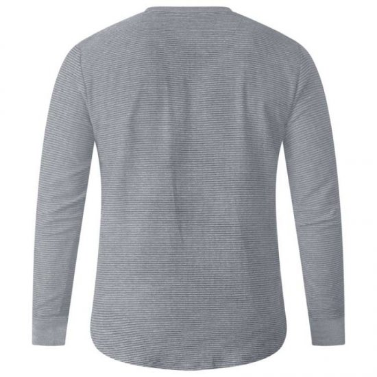 D555 Plato Long Sleeve T-shirt Grey - T-krekli - T-krekli - 2XL-14XL