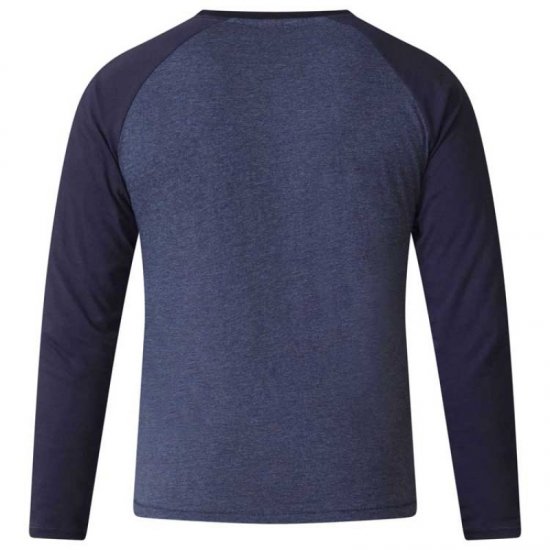 D555 Neill Long Sleeve T-shirt Navy - T-krekli - T-krekli - 2XL-14XL