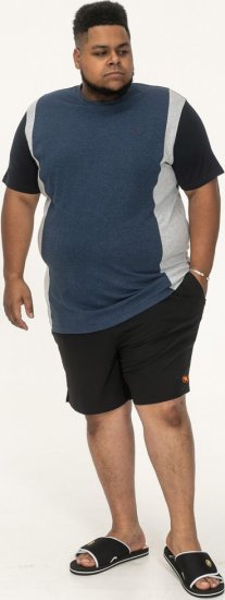 D555 Neath Cut And Sew Crew Neck T-Shirt Denim - T-krekli - T-krekli - 2XL-14XL