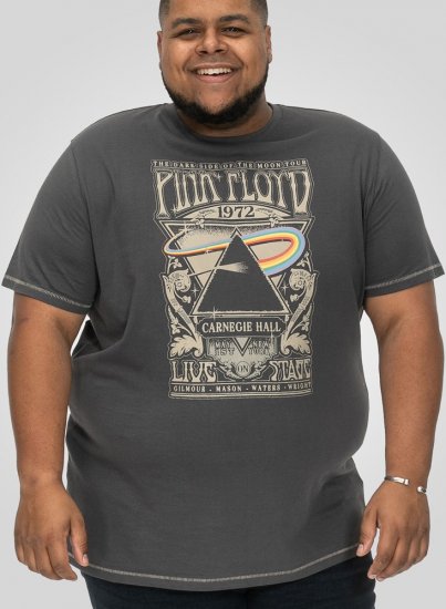 D555 HANLEY Official Pink Floyd Crew Neck T-Shirt Dark Grey - T-krekli - T-krekli - 2XL-14XL