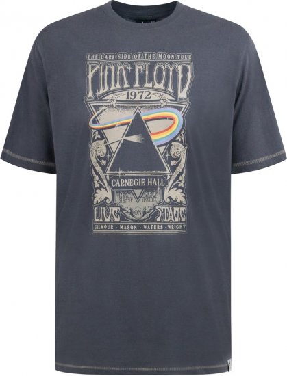 D555 HANLEY Official Pink Floyd Crew Neck T-Shirt Dark Grey - T-krekli - T-krekli - 2XL-14XL