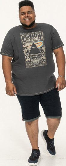 D555 HANLEY Official Pink Floyd Crew Neck T-Shirt Dark Grey - T-krekli - T-krekli - 2XL-14XL